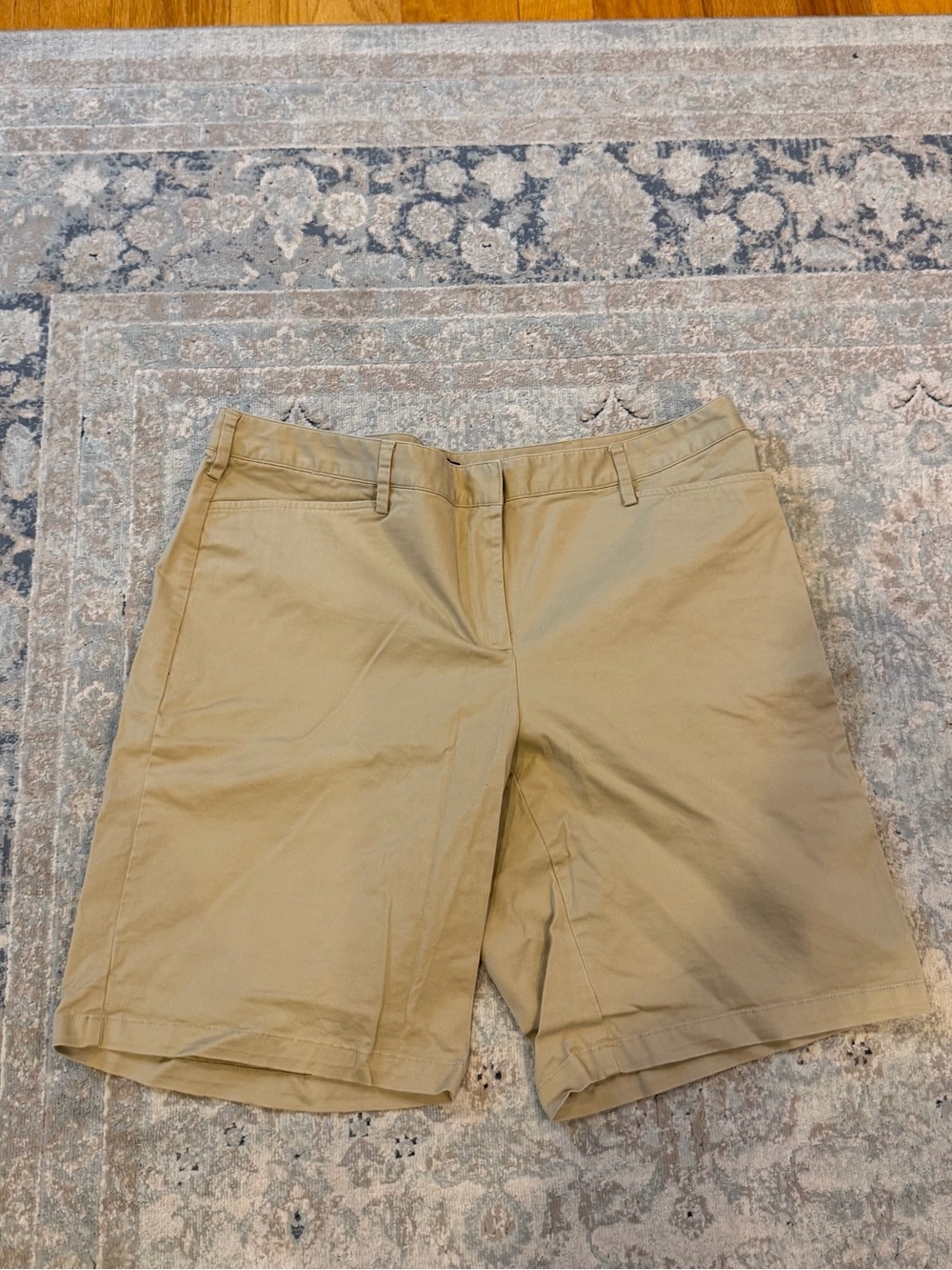 Lands' End Women's Khaki Bermuda Shorts - Tan